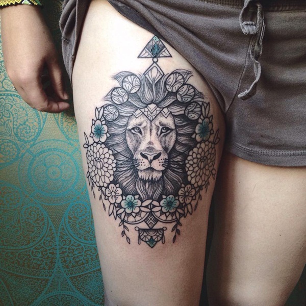 Tatuaje De León Femenino