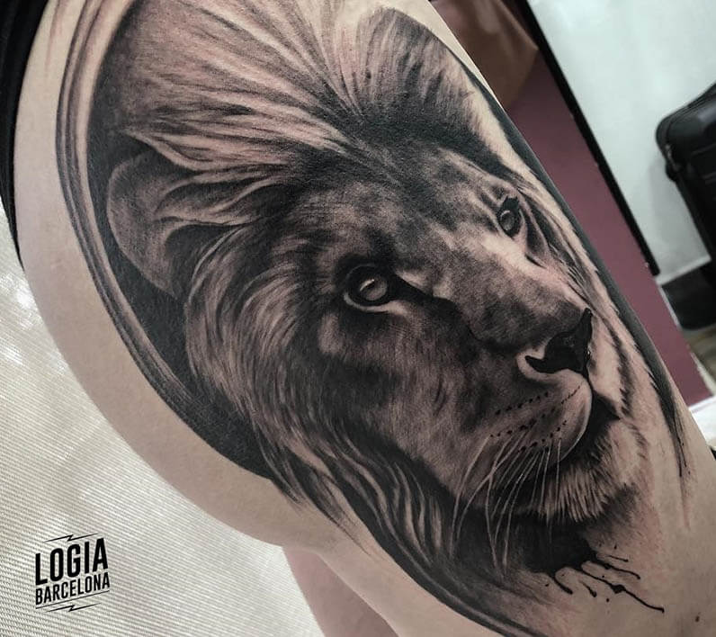 Tatuaje con la Cara de un León