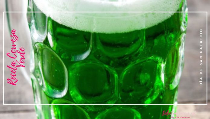 como hacer cerveza verde para san patricio
