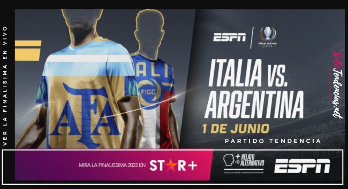 ver finalisima argentina vs italia en vivo